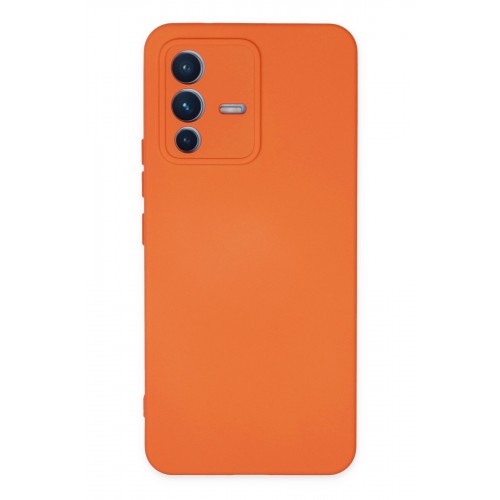 Newface Vivo V23 5G Kılıf Nano içi Kadife Silikon - Turuncu Newface Vivo V23 5G Kılıf Nano içi Kadife Silikon - Turuncu