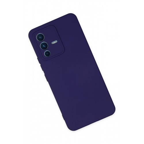 Newface Vivo V23 5G Kılıf Nano içi Kadife Silikon - Mor Newface Vivo V23 5G Kılıf Nano içi Kadife Silikon - Mor