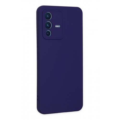 Newface Vivo V23 5G Kılıf Nano içi Kadife Silikon - Mor Newface Vivo V23 5G Kılıf Nano içi Kadife Silikon - Mor