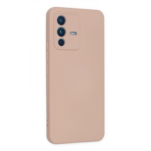 Newface Vivo V23 5G Kılıf Nano içi Kadife Silikon - Pudra Newface Vivo V23 5G Kılıf Nano içi Kadife Silikon - Pudra