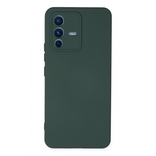 Newface Vivo V23 5G Kılıf Nano içi Kadife Silikon - Koyu Yeşil Newface Vivo V23 5G Kılıf Nano içi Kadife Silikon - Koyu Yeşil