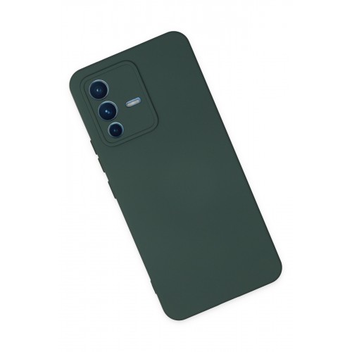 Newface Vivo V23 5G Kılıf Nano içi Kadife Silikon - Koyu Yeşil Newface Vivo V23 5G Kılıf Nano içi Kadife Silikon - Koyu Yeşil