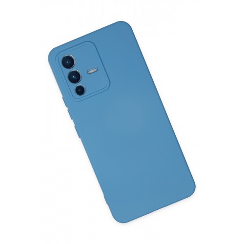 Newface Vivo V23 5G Kılıf Nano içi Kadife Silikon - Mavi Newface Vivo V23 5G Kılıf Nano içi Kadife Silikon - Mavi