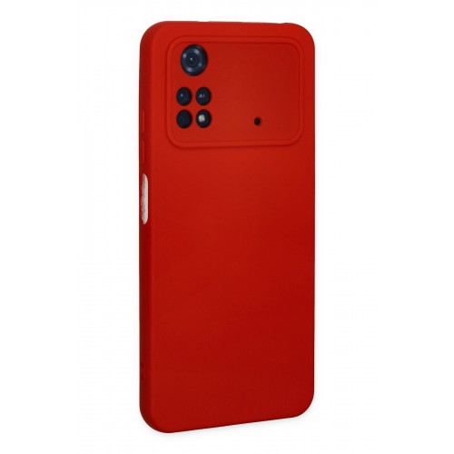Newface Xiaomi Poco M4 Pro 4G Kılıf Nano içi Kadife Silikon - Kırmızı Newface Xiaomi Poco M4 Pro 4G Kılıf Nano içi Kadife Silikon - Kırmızı
