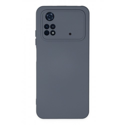 Newface Xiaomi Poco M4 Pro 4G Kılıf Nano içi Kadife Silikon - Gri Newface Xiaomi Poco M4 Pro 4G Kılıf Nano içi Kadife Silikon - Gri