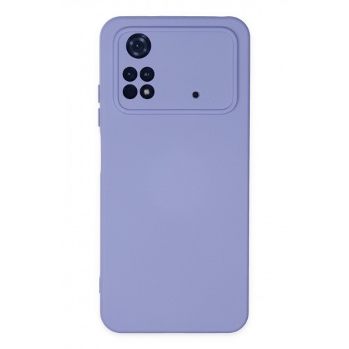 Newface Xiaomi Poco M4 Pro 4G Kılıf Nano içi Kadife Silikon - Lila Newface Xiaomi Poco M4 Pro 4G Kılıf Nano içi Kadife Silikon - Lila