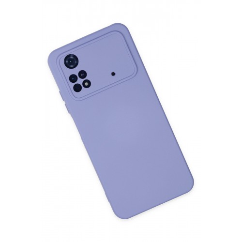 Newface Xiaomi Poco M4 Pro 4G Kılıf Nano içi Kadife Silikon - Lila Newface Xiaomi Poco M4 Pro 4G Kılıf Nano içi Kadife Silikon - Lila