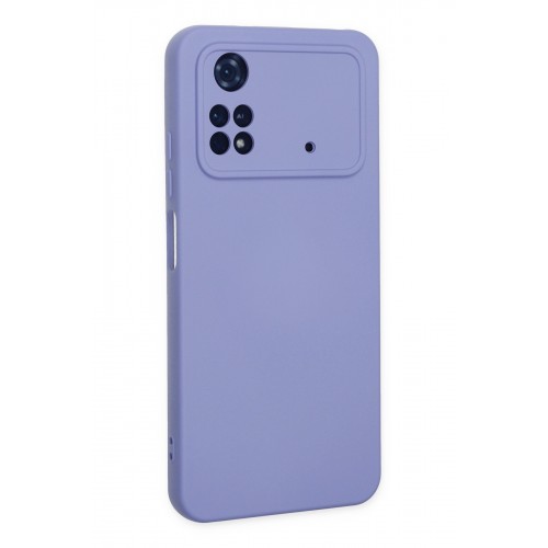 Newface Xiaomi Poco M4 Pro 4G Kılıf Nano içi Kadife Silikon - Lila Newface Xiaomi Poco M4 Pro 4G Kılıf Nano içi Kadife Silikon - Lila