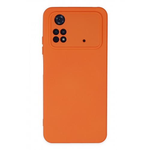 Newface Xiaomi Poco M4 Pro 4G Kılıf Nano içi Kadife Silikon - Turuncu Newface Xiaomi Poco M4 Pro 4G Kılıf Nano içi Kadife Silikon - Turuncu