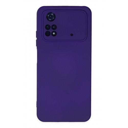 Newface Xiaomi Poco M4 Pro 4G Kılıf Nano içi Kadife Silikon - Mor Newface Xiaomi Poco M4 Pro 4G Kılıf Nano içi Kadife Silikon - Mor