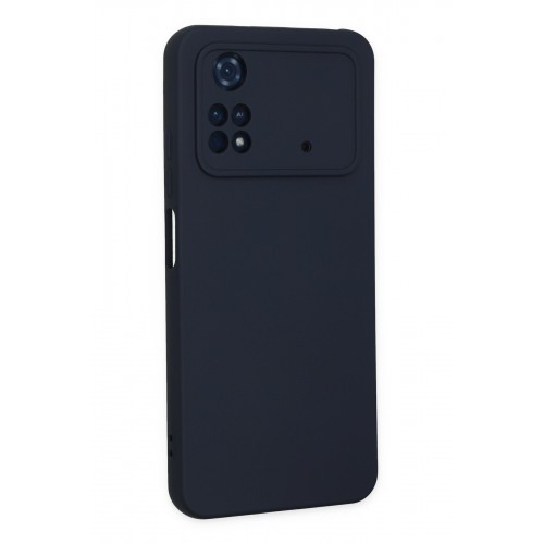 Newface Xiaomi Poco M4 Pro 4G Kılıf Nano içi Kadife Silikon - Lacivert Newface Xiaomi Poco M4 Pro 4G Kılıf Nano içi Kadife Silikon - Lacivert