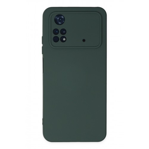 Newface Xiaomi Poco M4 Pro 4G Kılıf Nano içi Kadife Silikon - Koyu Yeşil Newface Xiaomi Poco M4 Pro 4G Kılıf Nano içi Kadife Silikon - Koyu Yeşil