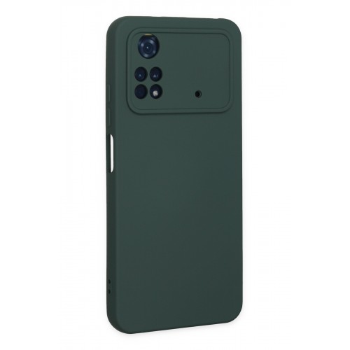 Newface Xiaomi Poco M4 Pro 4G Kılıf Nano içi Kadife Silikon - Koyu Yeşil Newface Xiaomi Poco M4 Pro 4G Kılıf Nano içi Kadife Silikon - Koyu Yeşil