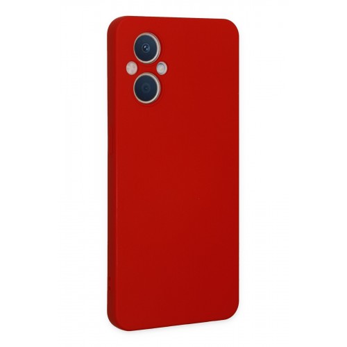 Newface Oppo Reno 7 Lite Kılıf Nano içi Kadife Silikon - Kırmızı Newface Oppo Reno 7 Lite Kılıf Nano içi Kadife Silikon - Kırmızı