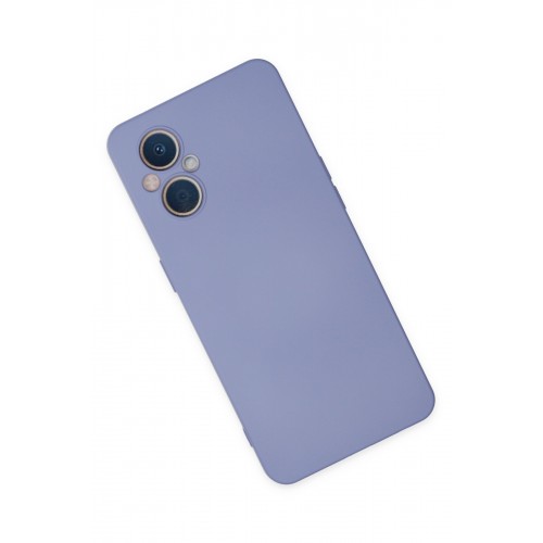 Newface Oppo Reno 7 Lite Kılıf Nano içi Kadife Silikon - Lila Newface Oppo Reno 7 Lite Kılıf Nano içi Kadife Silikon - Lila