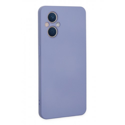 Newface Oppo Reno 7 Lite Kılıf Nano içi Kadife Silikon - Lila Newface Oppo Reno 7 Lite Kılıf Nano içi Kadife Silikon - Lila