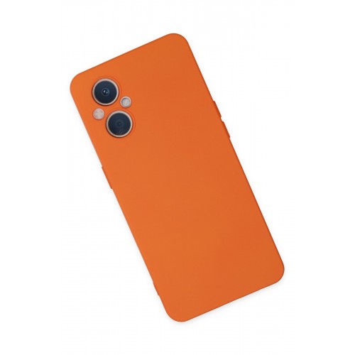 Newface Oppo Reno 7 Lite Kılıf Nano içi Kadife Silikon - Turuncu Newface Oppo Reno 7 Lite Kılıf Nano içi Kadife Silikon - Turuncu