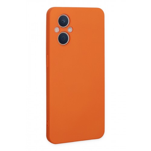 Newface Oppo Reno 7 Lite Kılıf Nano içi Kadife Silikon - Turuncu Newface Oppo Reno 7 Lite Kılıf Nano içi Kadife Silikon - Turuncu