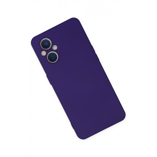 Newface Oppo Reno 7 Lite Kılıf Nano içi Kadife Silikon - Mor Newface Oppo Reno 7 Lite Kılıf Nano içi Kadife Silikon - Mor