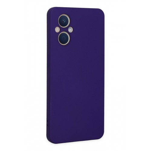 Newface Oppo Reno 7 Lite Kılıf Nano içi Kadife Silikon - Mor Newface Oppo Reno 7 Lite Kılıf Nano içi Kadife Silikon - Mor