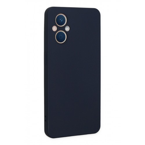 Newface Oppo Reno 7 Lite Kılıf Nano içi Kadife Silikon - Lacivert Newface Oppo Reno 7 Lite Kılıf Nano içi Kadife Silikon - Lacivert
