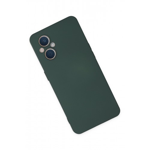 Newface Oppo Reno 7 Lite Kılıf Nano içi Kadife Silikon - Koyu Yeşil Newface Oppo Reno 7 Lite Kılıf Nano içi Kadife Silikon - Koyu Yeşil
