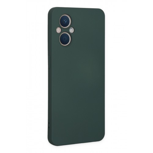 Newface Oppo Reno 7 Lite Kılıf Nano içi Kadife Silikon - Koyu Yeşil Newface Oppo Reno 7 Lite Kılıf Nano içi Kadife Silikon - Koyu Yeşil