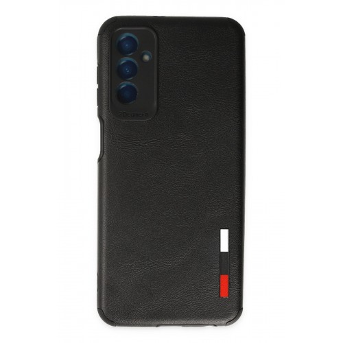 Newface Samsung Galaxy M23 Kılıf Loop Deri Silikon - Siyah