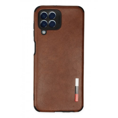 Newface Samsung Galaxy M33 Kılıf Loop Deri Silikon - Kahverengi Newface Samsung Galaxy M33 Kılıf Loop Deri Silikon - Kahverengi