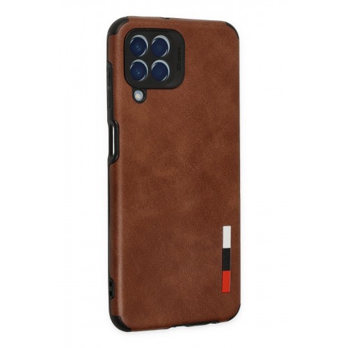 Newface Samsung Galaxy M33 Kılıf Loop Deri Silikon - Kahverengi Newface Samsung Galaxy M33 Kılıf Loop Deri Silikon - Kahverengi