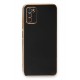 Newface Samsung Galaxy A03S Kılıf Volet Silikon - Siyah