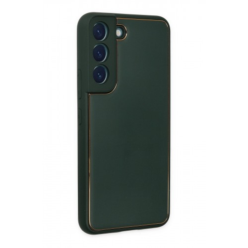Newface Samsung Galaxy S22 Plus Kılıf Coco Deri Silikon Kapak - Yeşil Newface Samsung Galaxy S22 Plus Kılıf Coco Deri Silikon Kapak - Yeşil