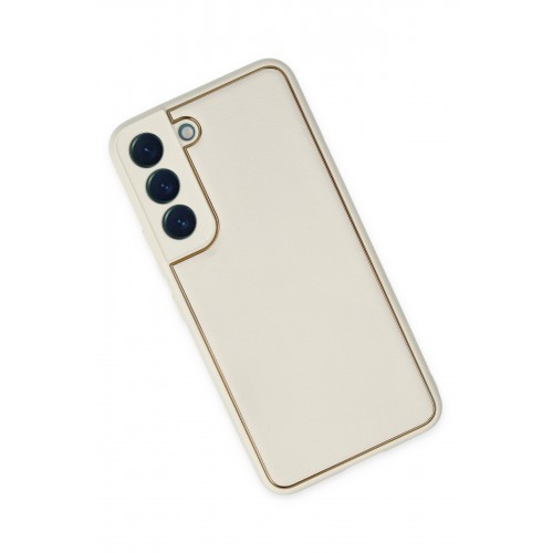 Newface Samsung Galaxy S22 Plus Kılıf Coco Deri Silikon Kapak - Beyaz Newface Samsung Galaxy S22 Plus Kılıf Coco Deri Silikon Kapak - Beyaz