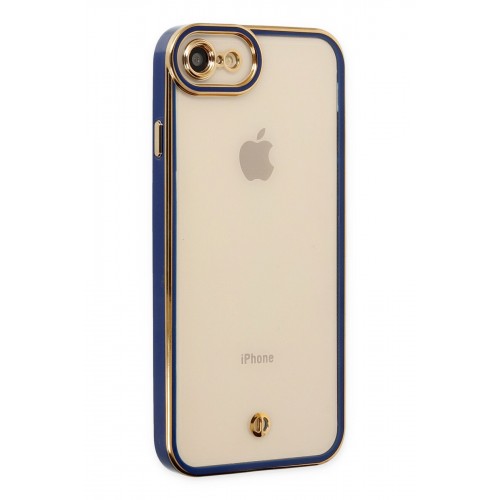 Newface iPhone SE 2020 Kılıf Liva Lens Silikon - Mavi Newface iPhone SE 2020 Kılıf Liva Lens Silikon - Mavi