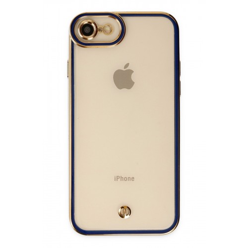 Newface iPhone SE 2020 Kılıf Liva Lens Silikon - Mavi Newface iPhone SE 2020 Kılıf Liva Lens Silikon - Mavi