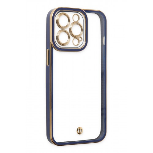 Newface iPhone 13 Pro Kılıf Liva Lens Silikon - Mavi Newface iPhone 13 Pro Kılıf Liva Lens Silikon - Mavi