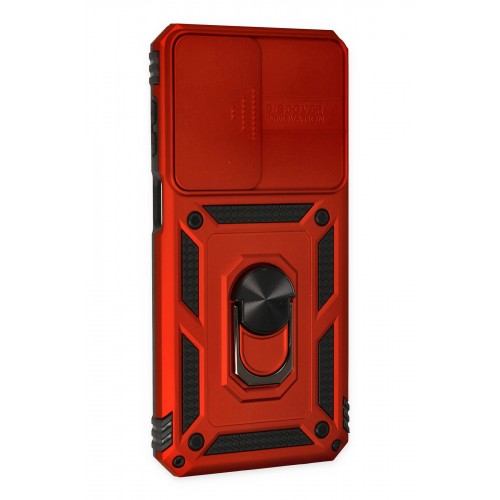 Newface Samsung Galaxy M33 Kılıf Pars Lens Yüzüklü Silikon - Kırmızı Newface Samsung Galaxy M33 Kılıf Pars Lens Yüzüklü Silikon - Kırmızı