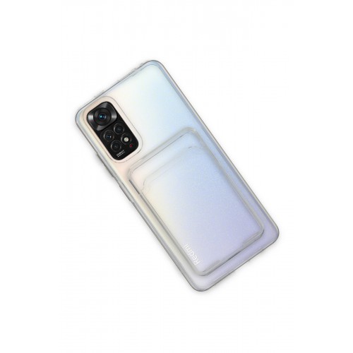 Newface Xiaomi Redmi Note 11 Kılıf Kart Şeffaf Silikon - Şeffaf Newface Xiaomi Redmi Note 11 Kılıf Kart Şeffaf Silikon - Şeffaf