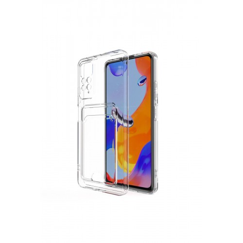 Newface Xiaomi Redmi Note 11S Kılıf Kart Şeffaf Silikon - Şeffaf Newface Xiaomi Redmi Note 11S Kılıf Kart Şeffaf Silikon - Şeffaf