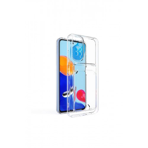 Newface Xiaomi Redmi Note 11 Pro Kılıf Kart Şeffaf Silikon - Şeffaf Newface Xiaomi Redmi Note 11 Pro Kılıf Kart Şeffaf Silikon - Şeffaf