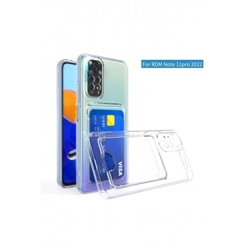 Newface Xiaomi Redmi Note 11 Pro Kılıf Kart Şeffaf Silikon - Şeffaf Newface Xiaomi Redmi Note 11 Pro Kılıf Kart Şeffaf Silikon - Şeffaf