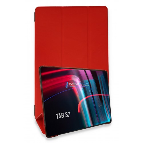 Newface Samsung Galaxy T870 Tab S7 11 Kılıf Tablet Smart Kılıf - Kırmızı Newface Samsung Galaxy T870 Tab S7 11 Kılıf Tablet Smart Kılıf - Kırmızı