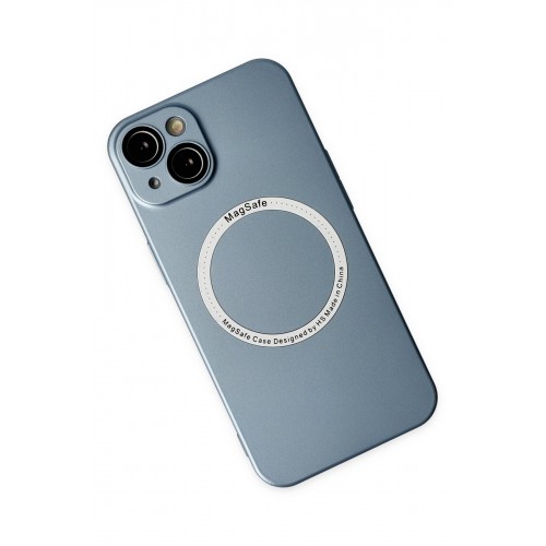 Newface iPhone 13 Kılıf Jack Magneticsafe Lens Silikon - Sierra Blue Newface iPhone 13 Kılıf Jack Magneticsafe Lens Silikon - Sierra Blue
