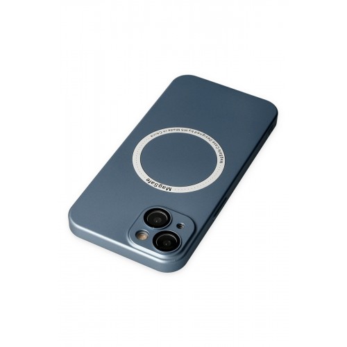Newface iPhone 13 Kılıf Jack Magneticsafe Lens Silikon - Sierra Blue Newface iPhone 13 Kılıf Jack Magneticsafe Lens Silikon - Sierra Blue