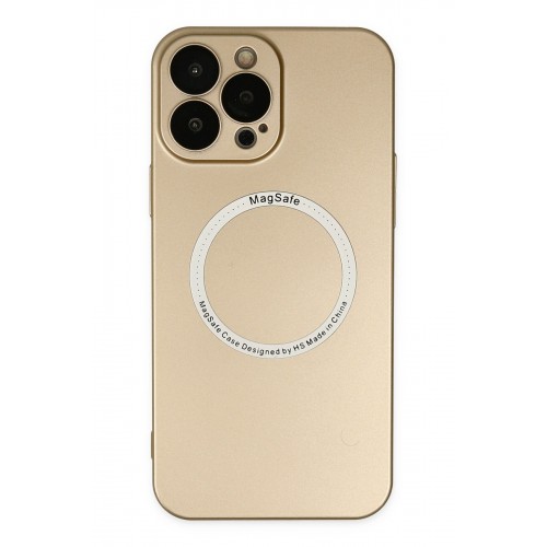 Newface iPhone 13 Pro Kılıf Jack Magneticsafe Lens Silikon - Gold Newface iPhone 13 Pro Kılıf Jack Magneticsafe Lens Silikon - Gold