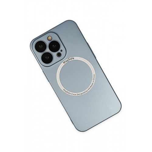 Newface iPhone 13 Pro Max Kılıf Jack Magneticsafe Lens Silikon - Sierra Blue Newface iPhone 13 Pro Max Kılıf Jack Magneticsafe Lens Silikon - Sierra Blue