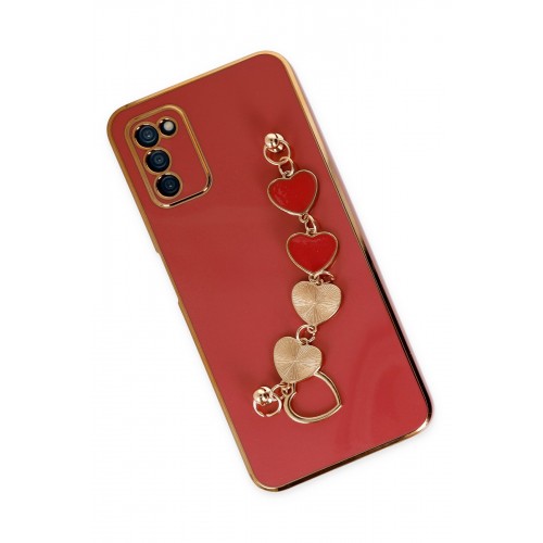 Newface Samsung Galaxy A03S Kılıf Esila Silikon - Kırmızı Newface Samsung Galaxy A03S Kılıf Esila Silikon - Kırmızı