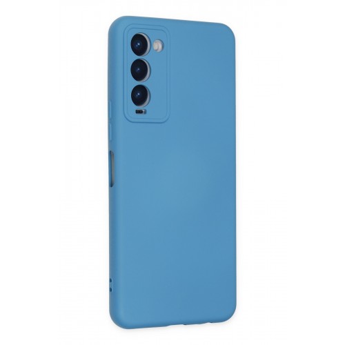 Newface Tecno Camon 18 Kılıf Nano içi Kadife Silikon - Mavi Newface Tecno Camon 18 Kılıf Nano içi Kadife Silikon - Mavi
