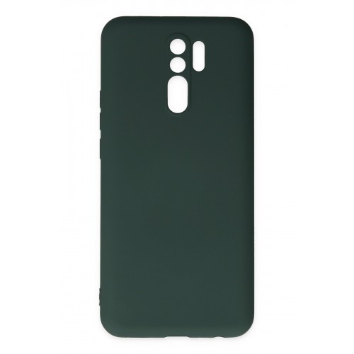 Newface Xiaomi Redmi 9 Kılıf Nano içi Kadife Silikon - Koyu Yeşil Newface Xiaomi Redmi 9 Kılıf Nano içi Kadife Silikon - Koyu Yeşil