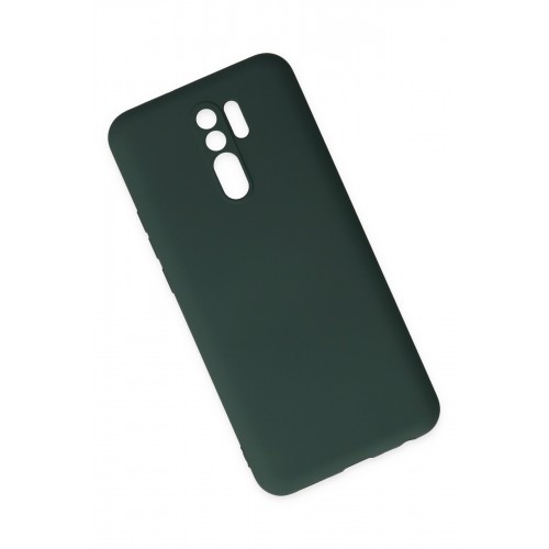 Newface Xiaomi Redmi 9 Kılıf Nano içi Kadife Silikon - Koyu Yeşil Newface Xiaomi Redmi 9 Kılıf Nano içi Kadife Silikon - Koyu Yeşil